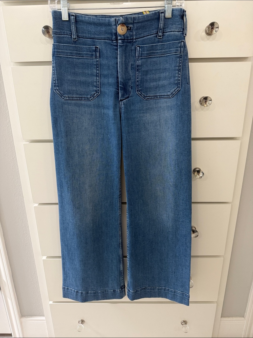 Maeve Colette Medium Blue Wide-Leg Jeans